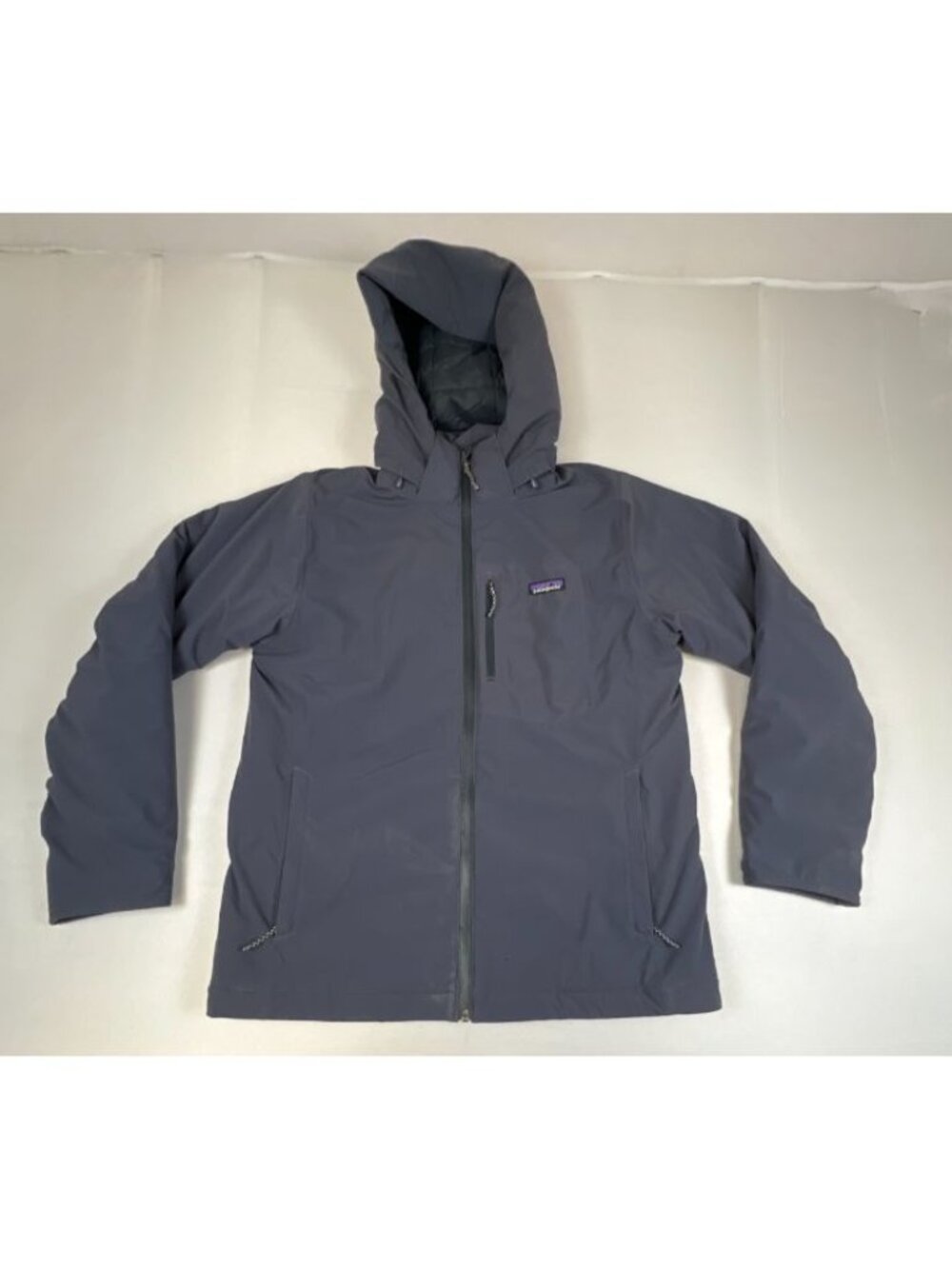Patagonia Insulated Quandary Hooded Jacket Mens Size Large Navy Blue 27630FA23